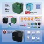 Unix GEO Inspire 8W Portable Bluetooth Speaker - Image 2