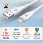 RA25L Cable USB - Lightening-iPhone cable - Image 4