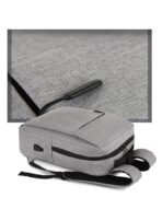 Laptop Backpack School Bag -Grey - Image 3
