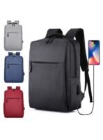 Laptop Backpack School Bag -Black - Image 6
