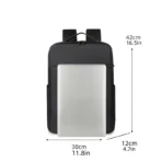 Laptop Backpack School Bag -Black - Image 4