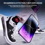 Tempered Glass iPhone Screen Protector – Scratch Resistant, Ultra-Clear 16 Pro - Image 4