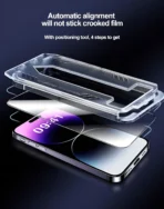 Tempered Glass iPhone Screen Protector – Scratch Resistant, Ultra-Clear 16 Pro - Image 5